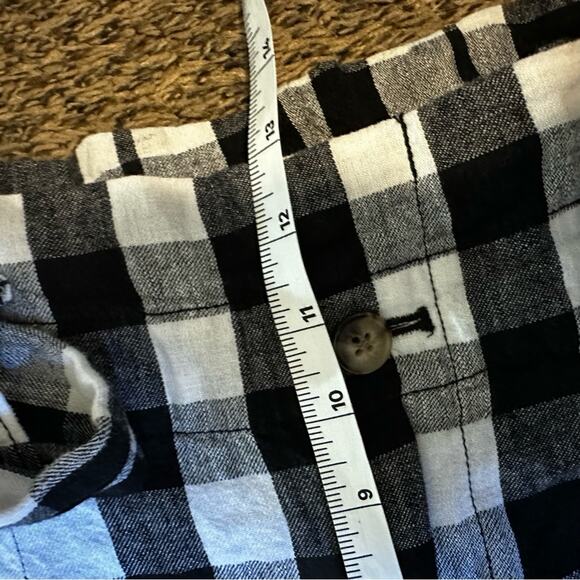 Madewell women’s pants size 2 black and white checkered - Picture 6 of 7